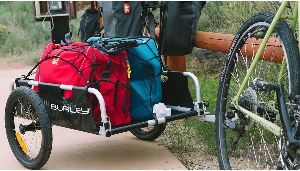 bike with bike trailer